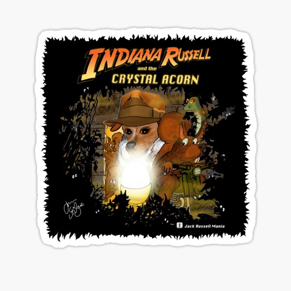 INDIANA RUSSELL AND THE CRYSTAL ACORN Sticker
