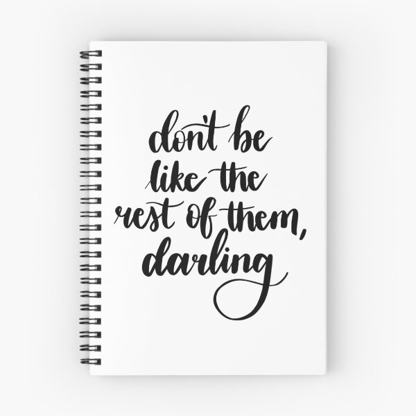 Item preview, 'Don't be Like the Rest of Them, Darling' Calligraphy designed and sold by bloemsgallery.