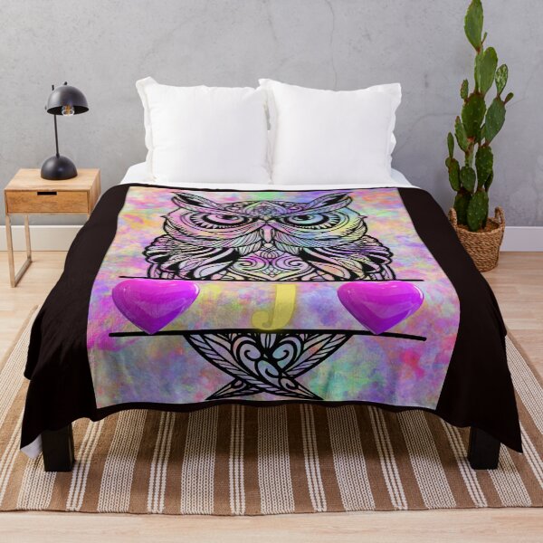 Item preview, The Magical Wise Owl-J designed and sold by SunMoonBeyond.