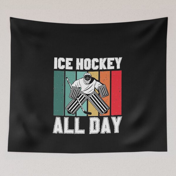 Item preview, Ice Hockey Goal Keeper Retro Essential T-Shirt designed and sold by Dustinohnson.