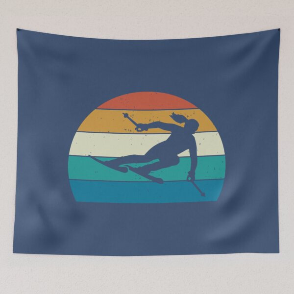 Item preview, Vintage Skiing Woman Downhill Skier designed and sold by MeiChane.
