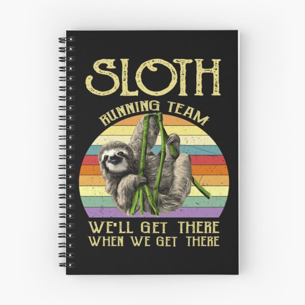 Item preview, Vintage Sloth Running Team We ll Get There Funny designed and sold by MeiChane.