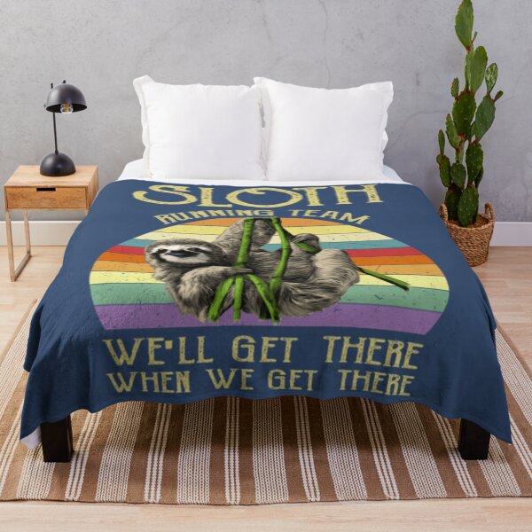 Item preview, Vintage Sloth Running Team We ll Get There Funny designed and sold by MeiChane.