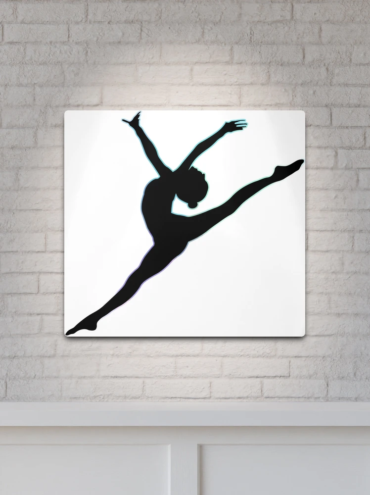 Rainbow Gymnastics Silhouette  Art Print for Sale by Flexiblepeople