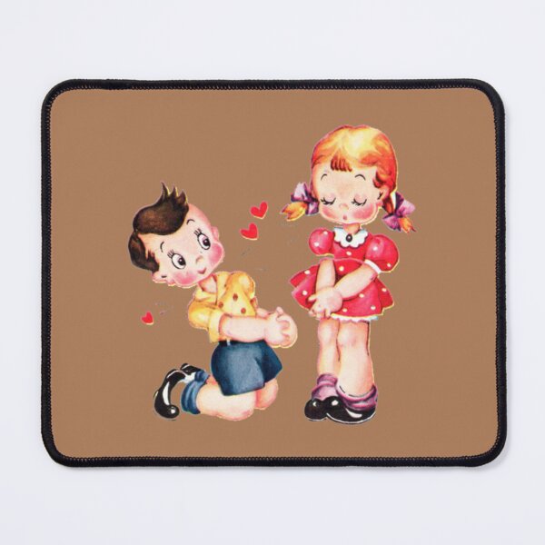 Item preview, Vintage Valentine with Boy and Girl designed and sold by MeiChane.