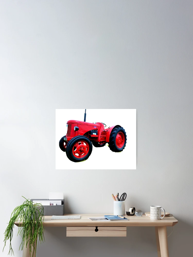 Thumbnail 2 of 3, Poster, Red Tractor Sticker designed and sold by Richenda.