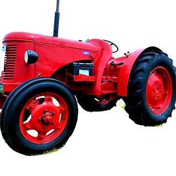 Artwork thumbnail, Red Tractor Sticker by Richenda