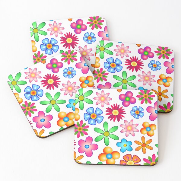 Item preview, Flowers Colorful Pop Art Pattern designed and sold by BluedarkArt.