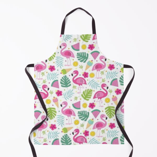 Item preview, Flamingoes with leaves fruits and icecream | for flamingo lovers| pattern design lovers| gift for all designed and sold by Arteartz.