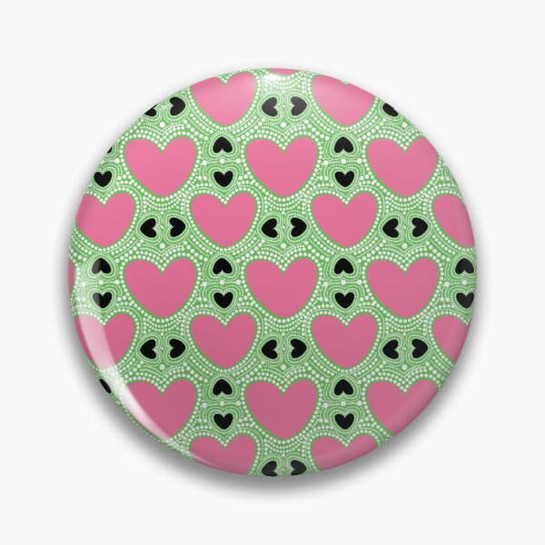 Item preview, Dotted Pink & Black Heart designed and sold by DukaDevi.