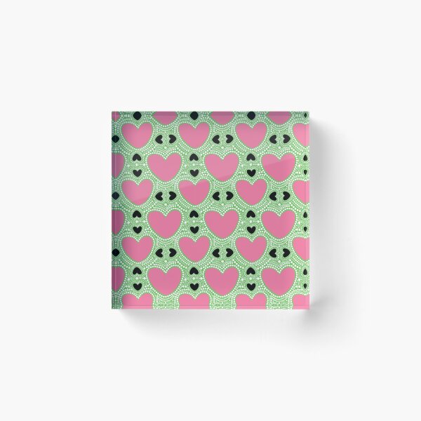 Item preview, Dotted Pink & Black Heart designed and sold by DukaDevi.
