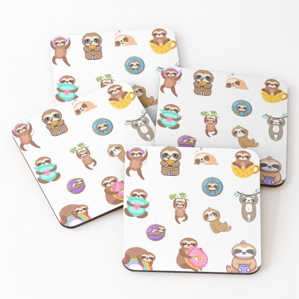 Item preview, Cute and colourful sloth pack for sloth lovers, adults, for teenager girls, boys, kids designed and sold by haRexia.