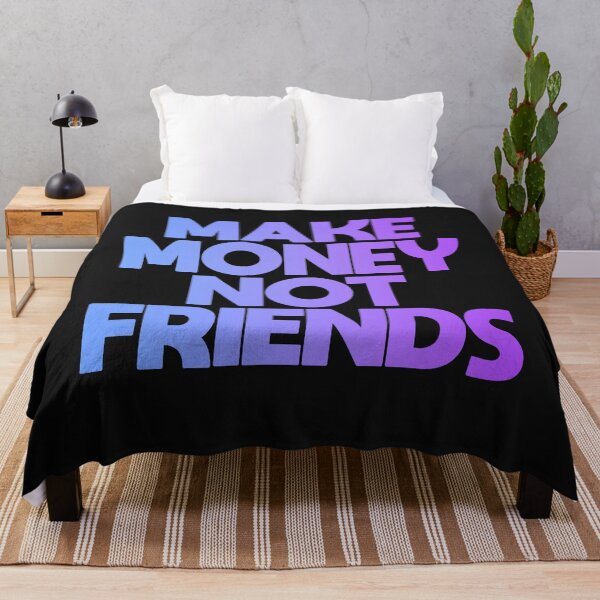 Item preview, Make money not friends purple designed and sold by redgoch.