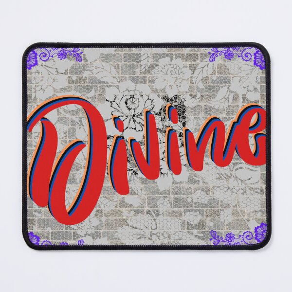 Item preview, Graphic design word Devine purple lace, lavender  designed and sold by SoulthreadzStudio.