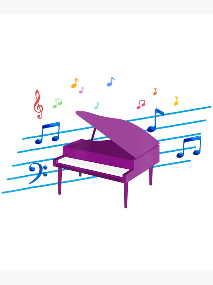 Póster «notas musicales pianista instrumento musical pianista piano» de