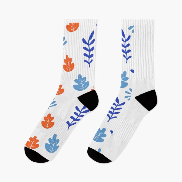 Item preview, Navy Orange Pattern designed and sold by OlgaBDesign.