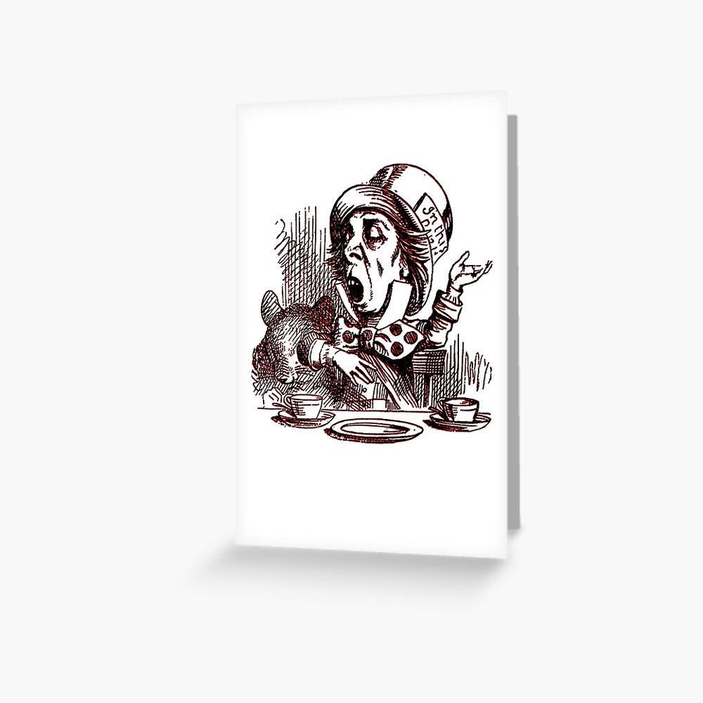 6 x 6 inches Greeting Cards set of 12 gc_123300_2 3dRose Mad Hatter Tea Party vintage Alice in Wonderland 6 x 6 inches Greeting Cards set of 12 gc_123300_2 3dRose Mad Hatter Tea Party vintage Alice in Wonderland