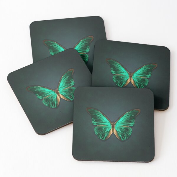Item preview, metallic green butterfly designed and sold by AcaliSeisme.