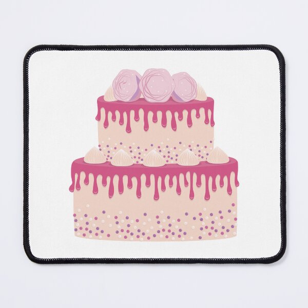 Item preview, Romantic pink cake with marshmallows and sweet beads designed and sold by Art-of-Rory.