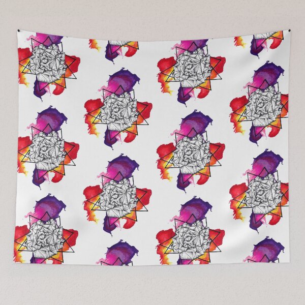 Item preview, watercolour pen dot work designed and sold by Perggals© - Stacey Turner.