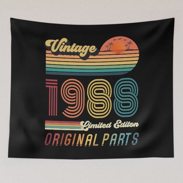 Item preview, 34 Year Old Vintage 1988 Limited Edition 34th Birthday Gift designed and sold by CoolCreative.