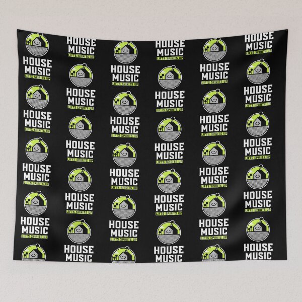 Item preview, HOUSE MUSIC- Lifts Spirits Up (Green) designed and sold by Discothreadz.