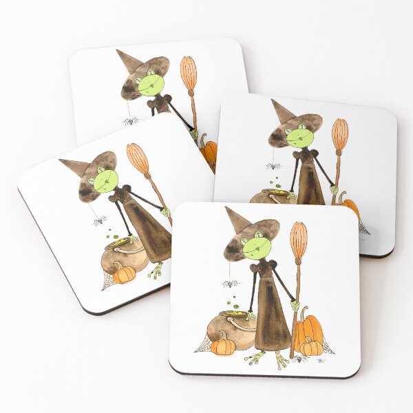 Item preview, Halloween Witchy Gertie the Frog designed and sold by joyful-musings.