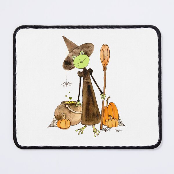 Item preview, Halloween Witchy Gertie the Frog designed and sold by joyful-musings.