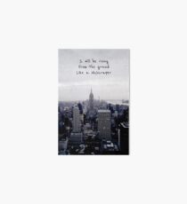 demi lovato skyscraper 2 Art Board