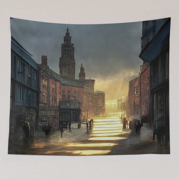 Item preview, Old English Town X designed and sold by SalogwynLifeArt.