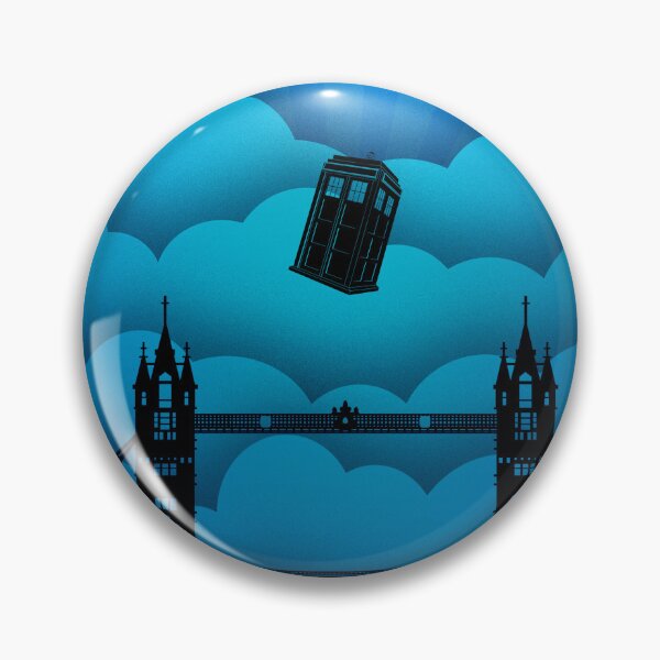 Item preview, Blue Phonebox Fly Over The Bridge designed and sold by Rayleigh.