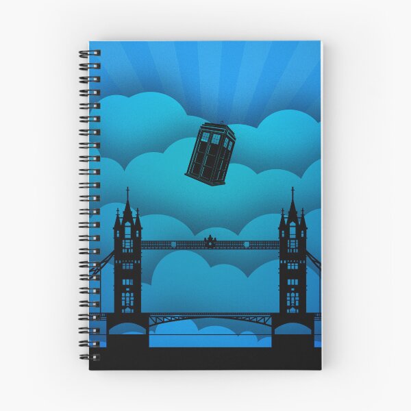 Item preview, Blue Phonebox Fly Over The Bridge designed and sold by Rayleigh.