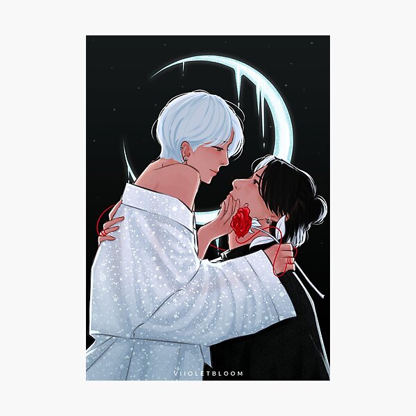 Item preview, Taekook Fanart - Moon Destined designed and sold by viioletbloom.
