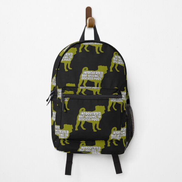 Item preview, Introverted But Willing To Discuss Pugs Silhouette  designed and sold by Pugstuff.