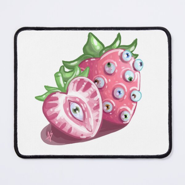 Item preview, Creepy cute strawberry design designed and sold by Lanni-banani.