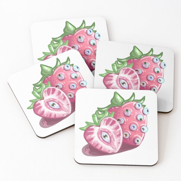 Item preview, Creepy cute strawberry design designed and sold by Lanni-banani.