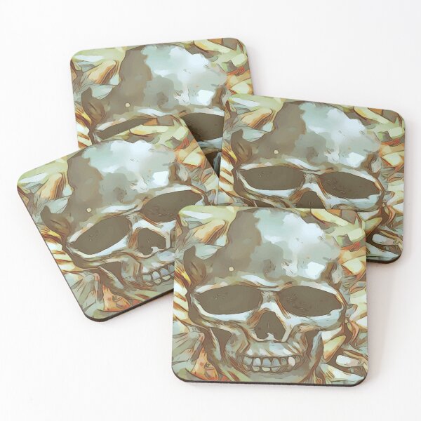 Item preview, Brushwork Skull designed and sold by Dexterity Designs.