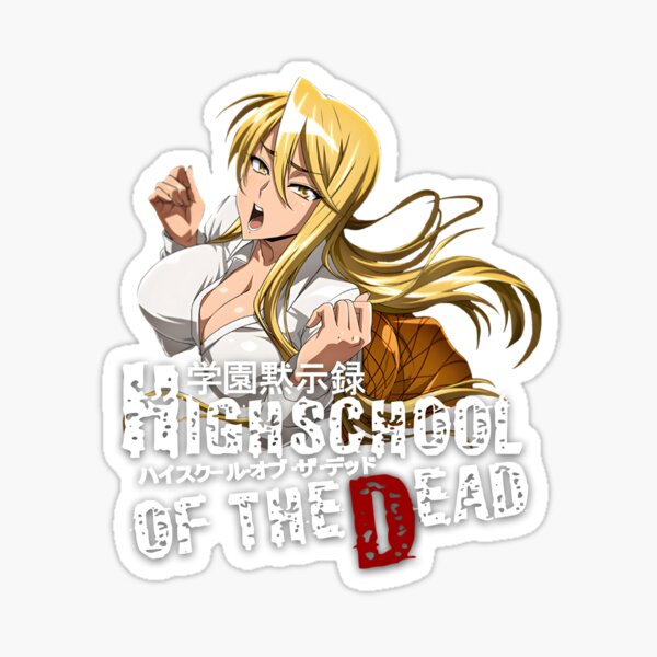 High School of The Dead Saya Takagi Asami Nakaoka Shizuka Marikawa Rei  Miyamoto Female Characters Sticker for Phone, Laptop, Skateboard, Car