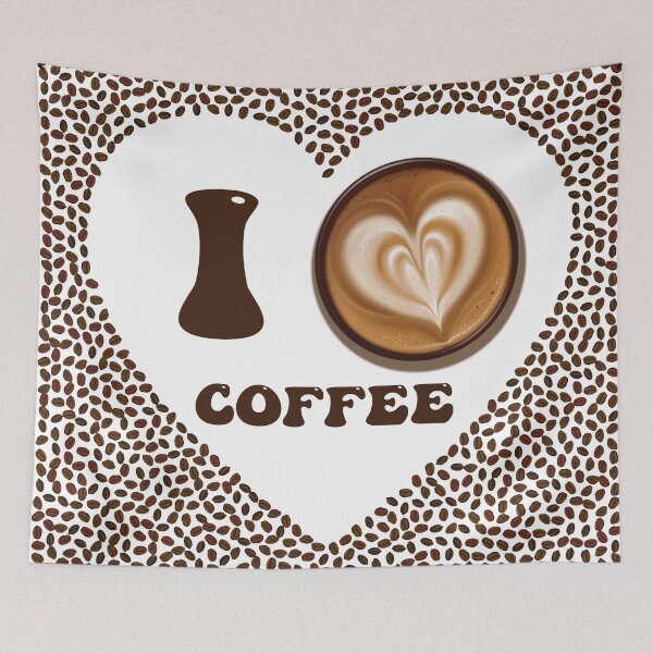 Artikelvorschau, Ich liebe Kaffee entworfen und verkauft von PufnicaDesign.