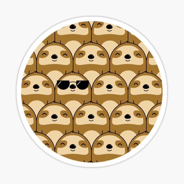 Sloth Army Sticker