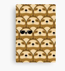 Sloth Army Canvas Print