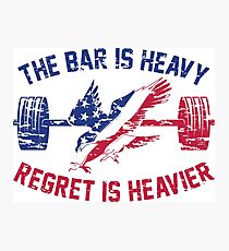 The Bar Is Heavy Regret Is Heavier - RWB Photographic Print