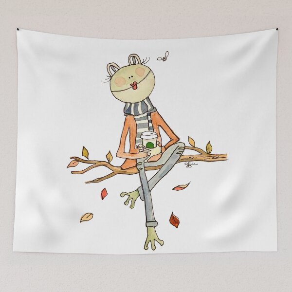 Item preview, Autumn Gertie the Frog designed and sold by joyful-musings.