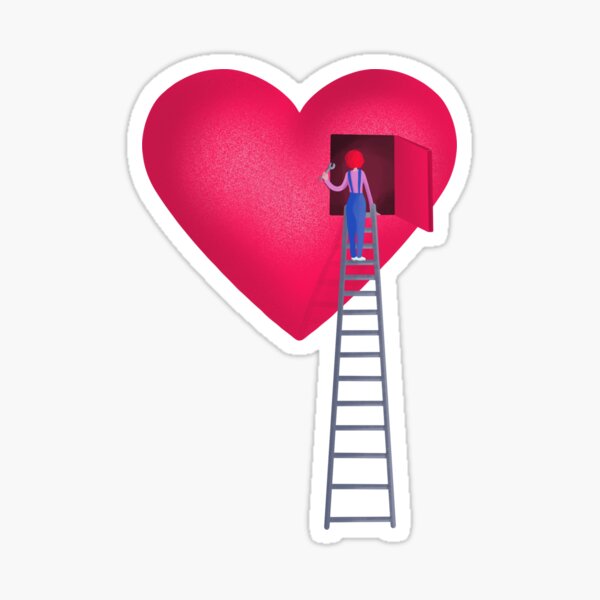 Cœur en panne Sticker