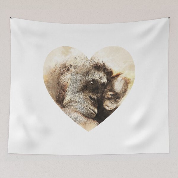 Item preview, ORANGUTAN MOTHER WITH BABY designed and sold by KatisDesign.