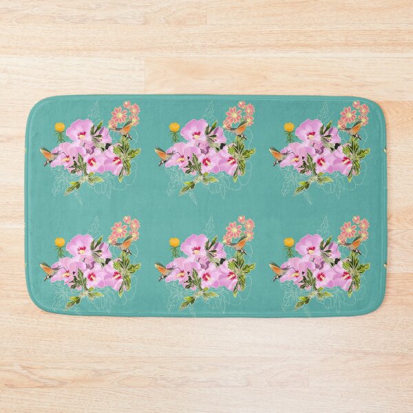 Item preview, Hummingbird hawk-moth floral, green designed and sold by Naty Design Prague.