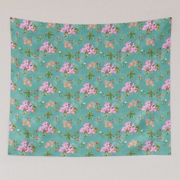 Item preview, Hummingbird hawk-moth floral, green designed and sold by Naty Design Prague.