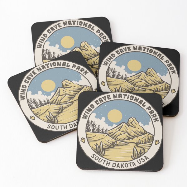 Item preview, Wind Cave National Park Vintage Mountain Path designed and sold by JordanHolmes.