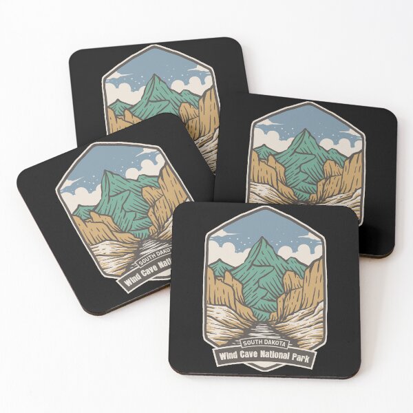 Item preview, Wind Cave National Park Vintage Mountain Valley designed and sold by JordanHolmes.