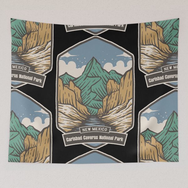 Item preview, Carlsbad Caverns National Park Vintage Mountain Valley designed and sold by JordanHolmes.